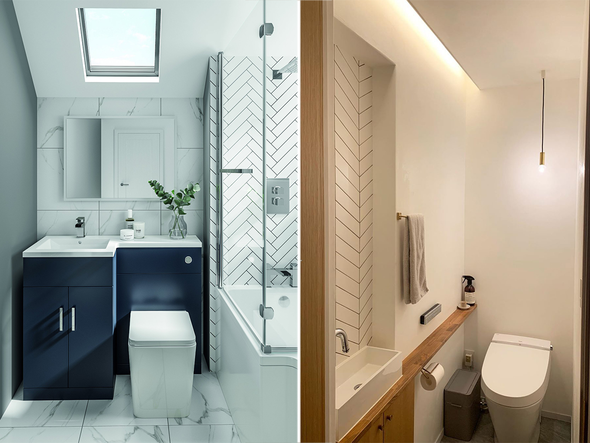 14 thiết kế thông minh hiện đại cho nhà tắm dưới gầm cầu thang