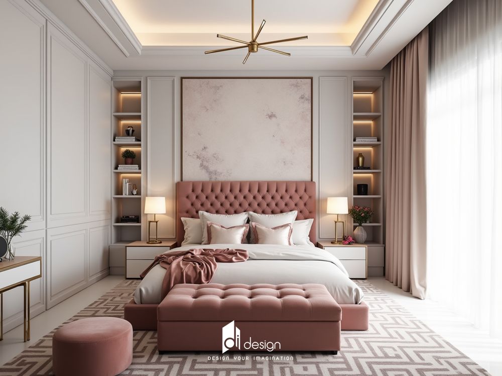 Phòng ngủ màu hồng tuyệt đẹp, mê mẫn người nhìn Phòng ngủ màu hồng tuyệt đẹp, mê mẫn người nhìn