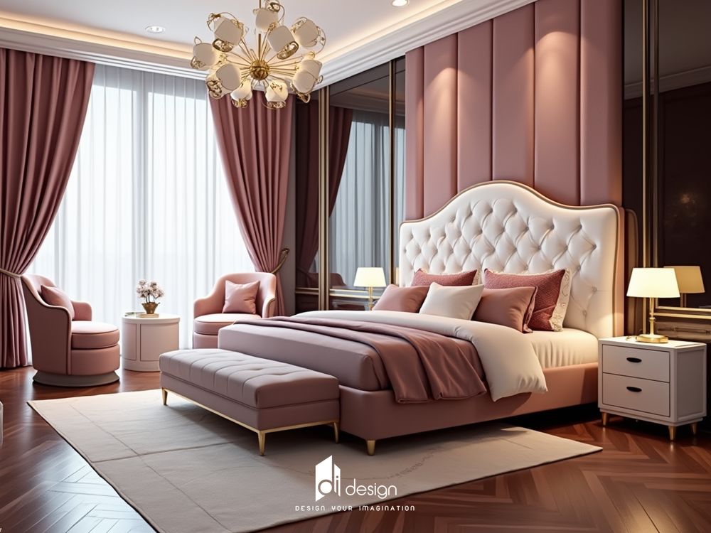 Phòng ngủ màu hồng tuyệt đẹp, mê mẫn người nhìn Phòng ngủ màu hồng tuyệt đẹp, mê mẫn người nhìn
