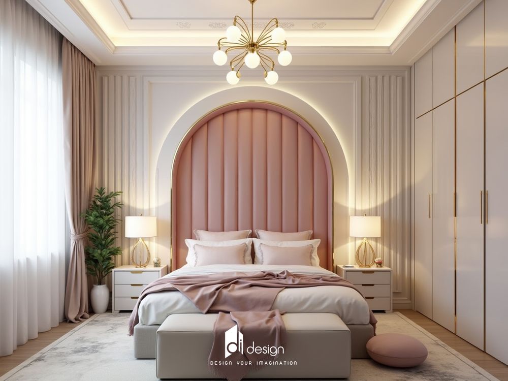 Phòng ngủ màu hồng tuyệt đẹp, mê mẫn người nhìn Phòng ngủ màu hồng tuyệt đẹp, mê mẫn người nhìn