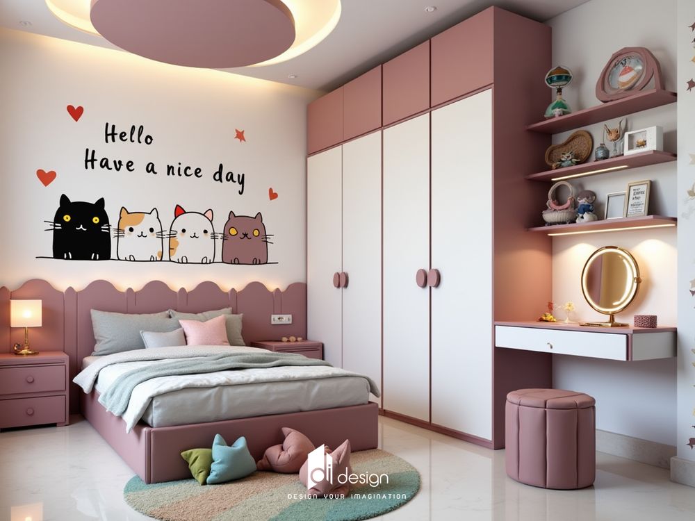 Phòng ngủ màu hồng tuyệt đẹp, mê mẫn người nhìn Phòng ngủ màu hồng tuyệt đẹp, mê mẫn người nhìn