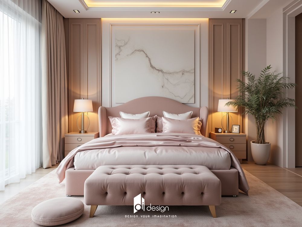 Phòng ngủ màu hồng tuyệt đẹp, mê mẫn người nhìn Phòng ngủ màu hồng tuyệt đẹp, mê mẫn người nhìn