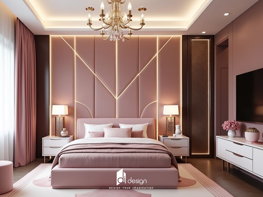 Phòng ngủ màu hồng tuyệt đẹp, mê mẫn người nhìn Phòng ngủ màu hồng tuyệt đẹp, mê mẫn người nhìn