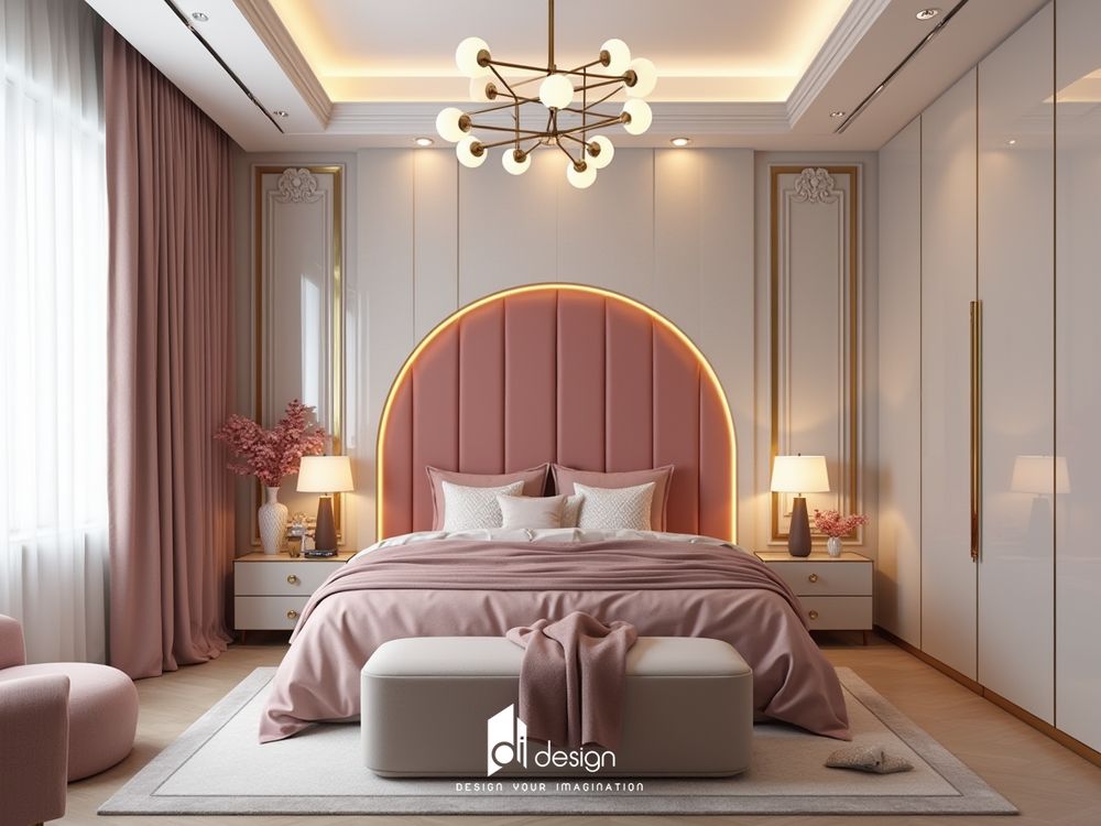 Phòng ngủ màu hồng tuyệt đẹp, mê mẫn người nhìn Phòng ngủ màu hồng tuyệt đẹp, mê mẫn người nhìn