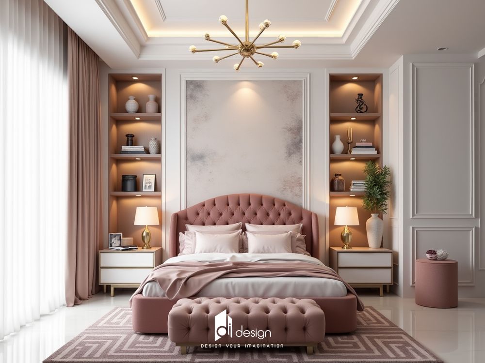Phòng ngủ màu hồng tuyệt đẹp, mê mẫn người nhìn Phòng ngủ màu hồng tuyệt đẹp, mê mẫn người nhìn
