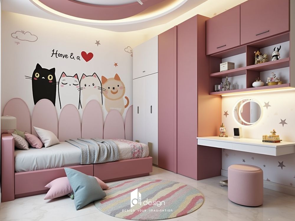 Phòng ngủ màu hồng tuyệt đẹp, mê mẫn người nhìn Phòng ngủ màu hồng tuyệt đẹp, mê mẫn người nhìn