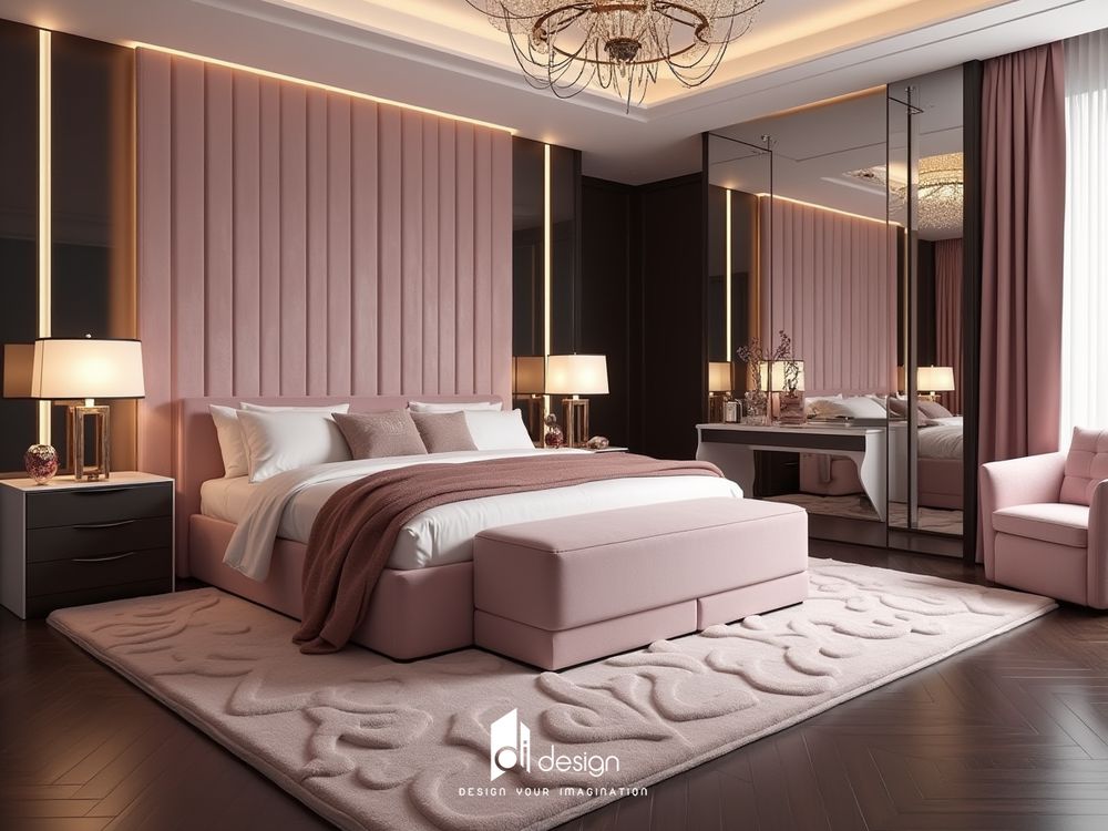Phòng ngủ màu hồng tuyệt đẹp, mê mẫn người nhìn Phòng ngủ màu hồng tuyệt đẹp, mê mẫn người nhìn