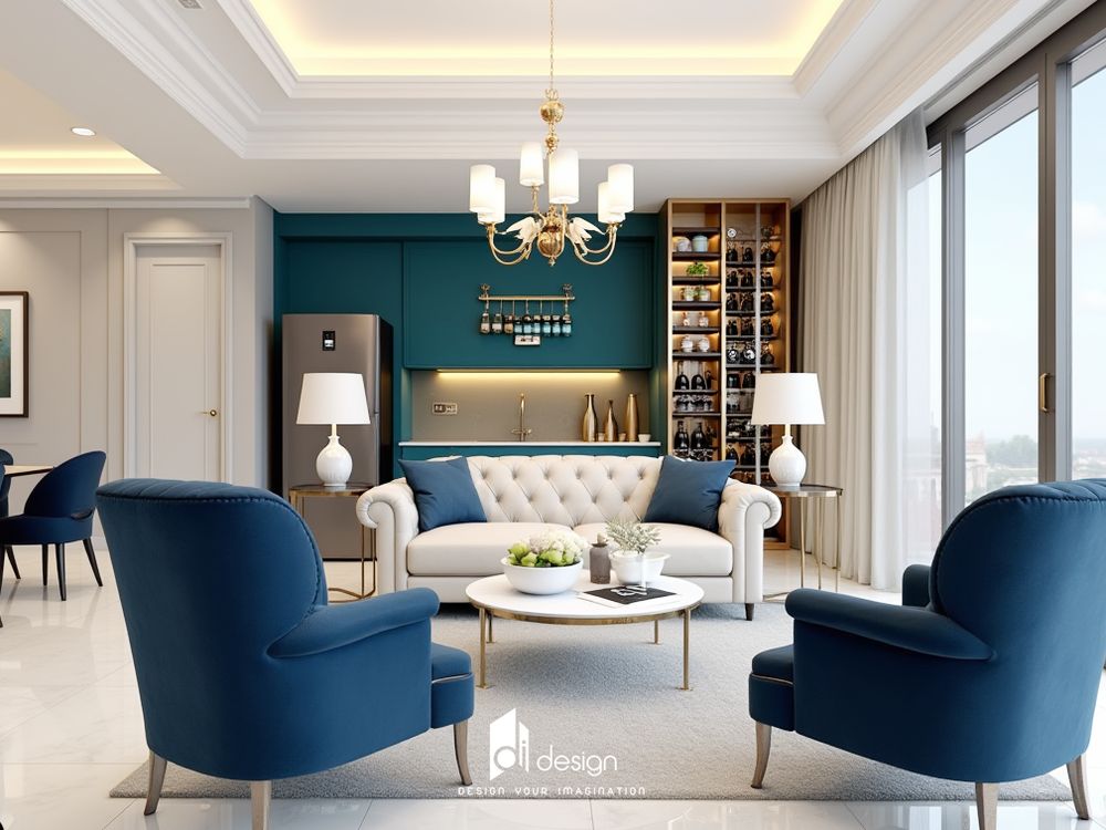 Thiết kế nội thất căn hộ Masteri Grand View 143m2: Sang trọng và Hiện đại