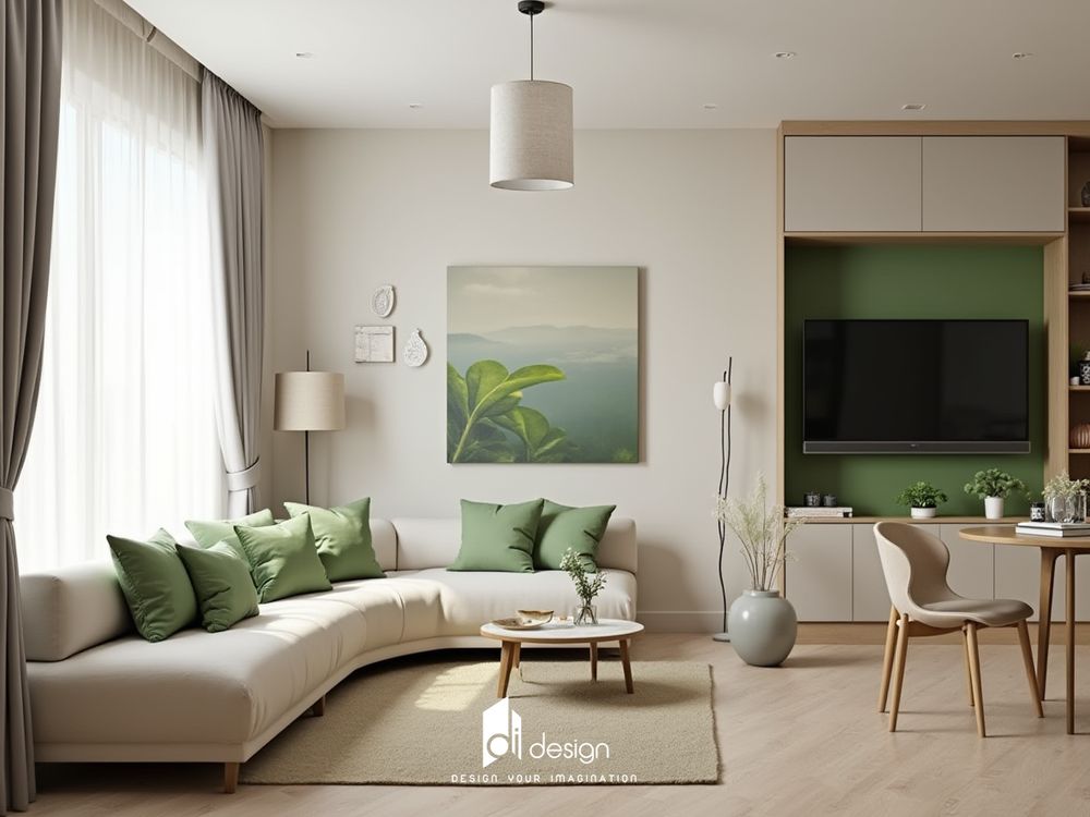 Phòng khách màu xanh sang trọng và tinh tế Phòng khách màu xanh sang trọng và tinh tế