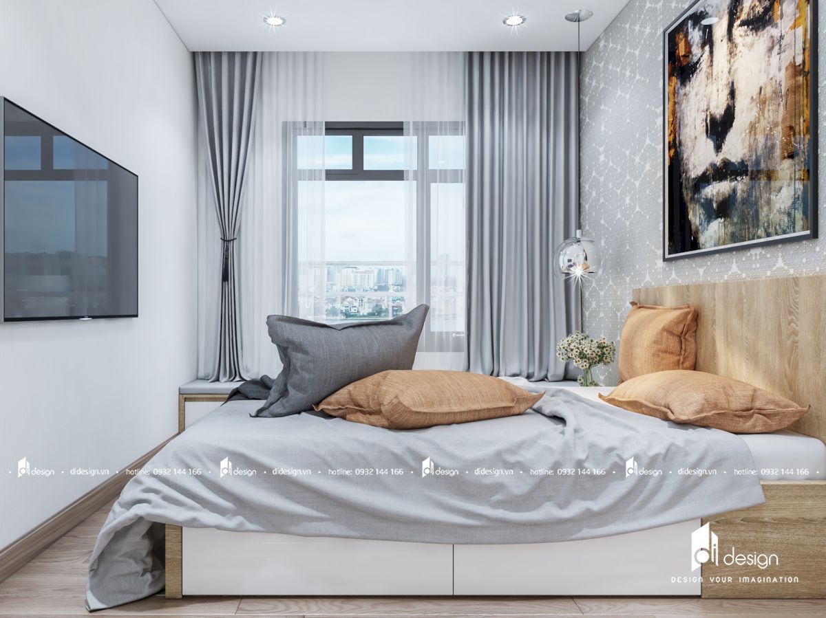 Thiết kế căn hộ chung cư Safira Khang Điền 3 phòng ngủ theo phong cách hiện đại