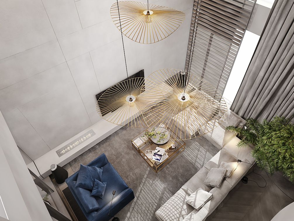 Thiết kế căn hộ duplex 98m2 celadon cao cấp 