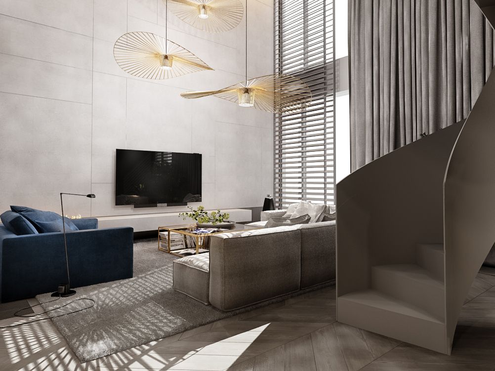 Thiết kế căn hộ duplex 98m2 celadon cao cấp 