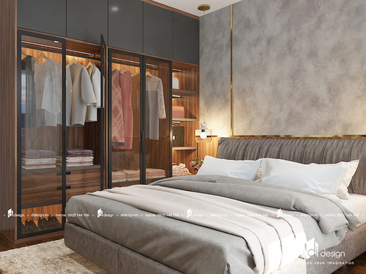Thiết kế nội thất căn hộ Feliz En Vista 102m2 3 phòng ngủ phong cách Châu Âu