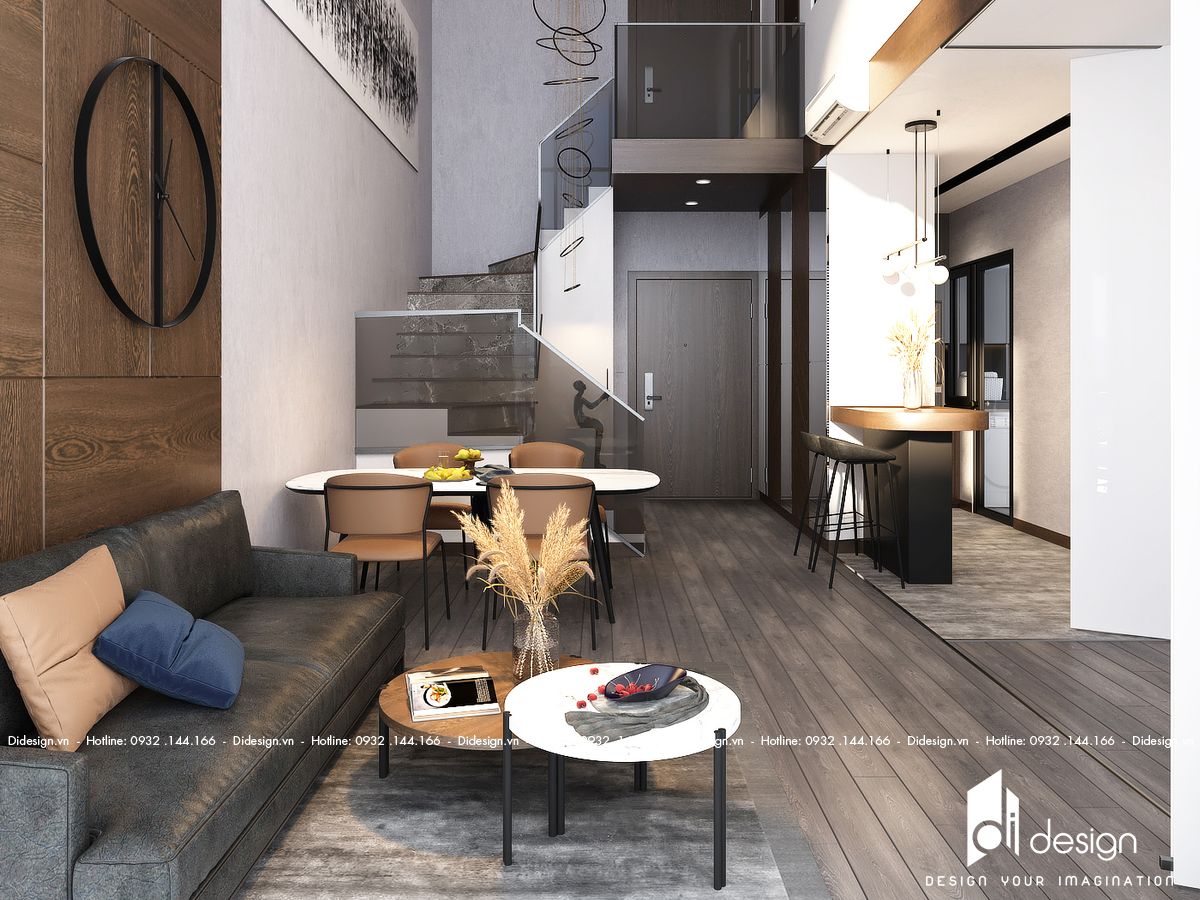 Thiết kế căn hộ Duplex Feliz En Vista 102m2 3 phòng ngủ
