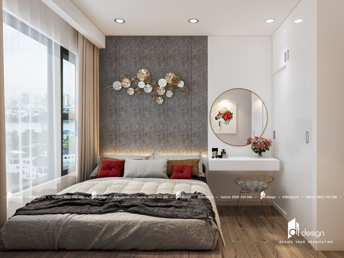 Thiết kế nội thất căn hộ KingDom 101 3 phòng ngủ 102m2 phong cách hiện đại