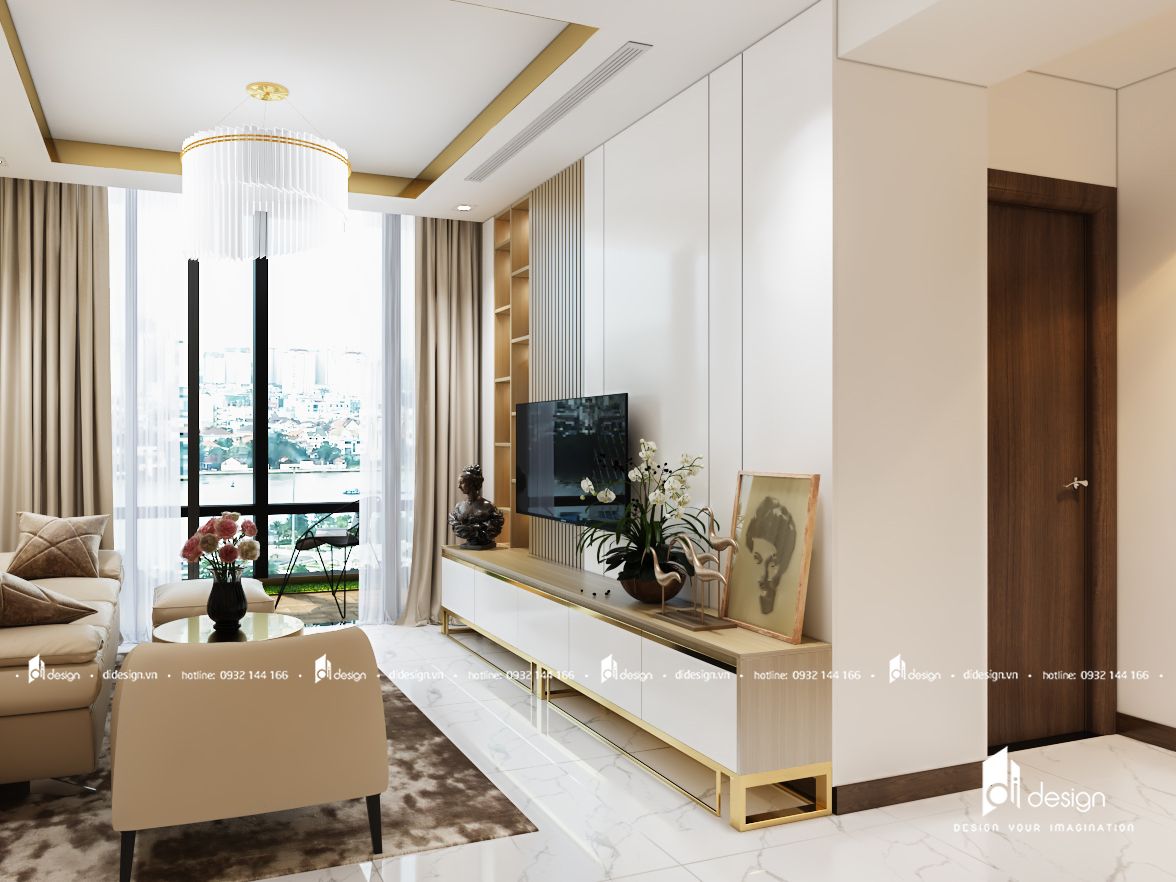 Thiết kế nội thất căn hộ Xi Grand Court 109m2 hiện đại 