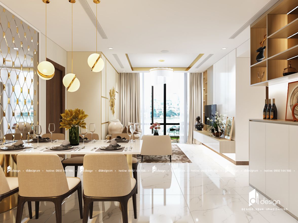Thiết kế nội thất căn hộ Xi Grand Court 109m2 hiện đại 