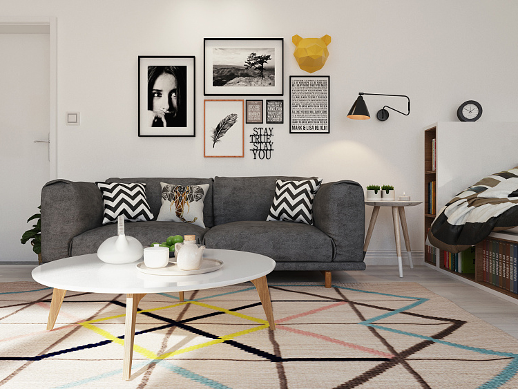 Thiết kế nội thất căn hộ phong cách Scandinavian thư giãn