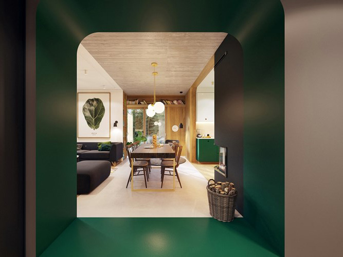 Thiết kế nội thất căn hộ 120m2 phong cách Vintage