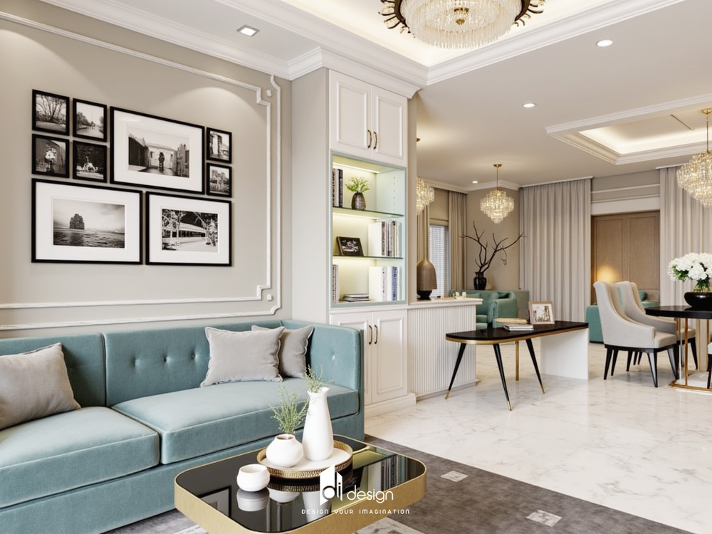 Thiết kế nội thất căn hộ 96m2 Vinhomes Central Park Thiết kế nội thất căn hộ 96m2 Vinhomes Central Park