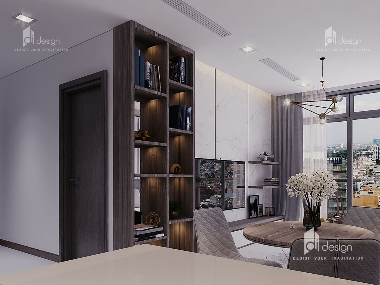 Thiết kế nội thất căn hộ Vinhomes Central Park 64m2
