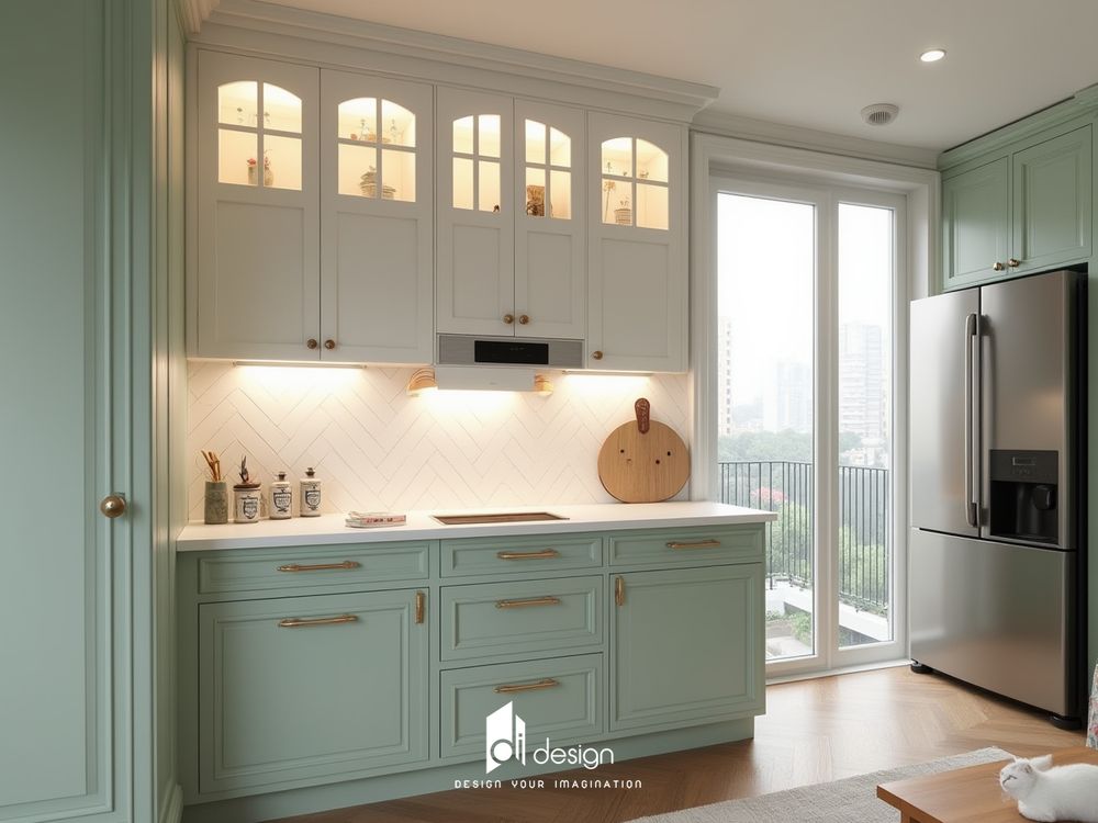 Nội thất căn hộ chung cư cao cấp tân cổ điển