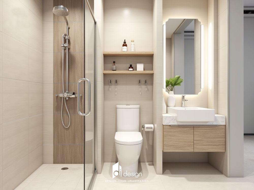 Thiết Kế Căn Hộ 57m2 Đơn Giản Hiện Đại Tông Màu Xanh Lá Cây Đậm Thiết Kế Căn Hộ 57m2 Đơn Giản Hiện Đại Tông Màu Xanh Lá Cây Đậm