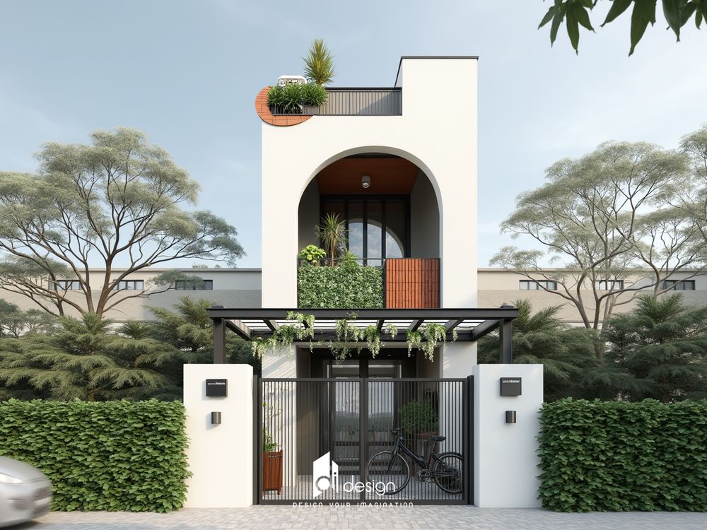Thiết kế mặt tiền nhà 2 tầng đẹp – Biểu tượng của phong cách và thẩm mỹ hiện đại