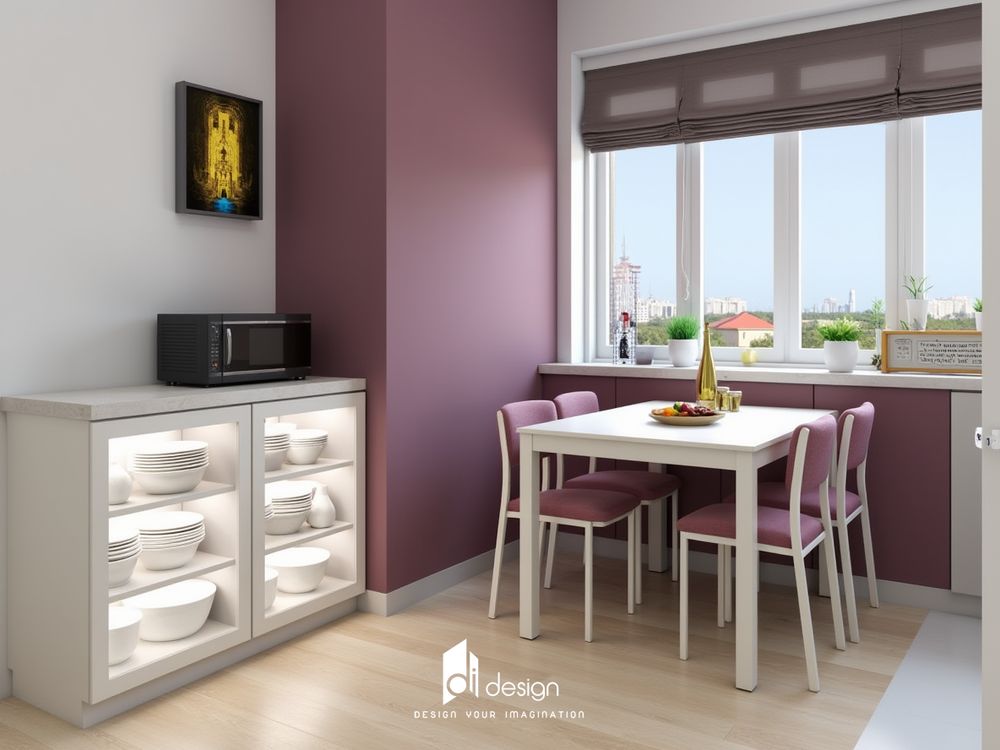 Thiết Kế Nội Thất Bếp Căn Hộ Màu Hồng Nhạt: Sự Kết Hợp Giữa Tinh Tế và Hiện Đại