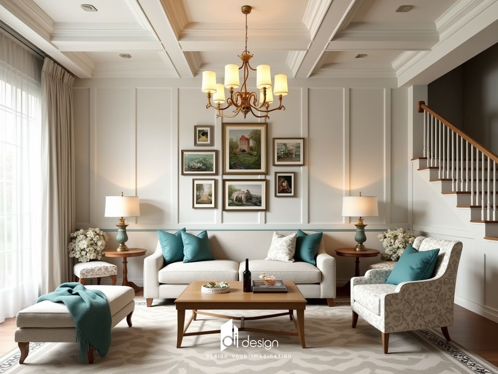 Thiết kế nội thất biệt thự tân cổ điển đẹp: Tối ưu hóa vẻ đẹp thẩm mỹ, thể hiện đẳng cấp và uy quyền