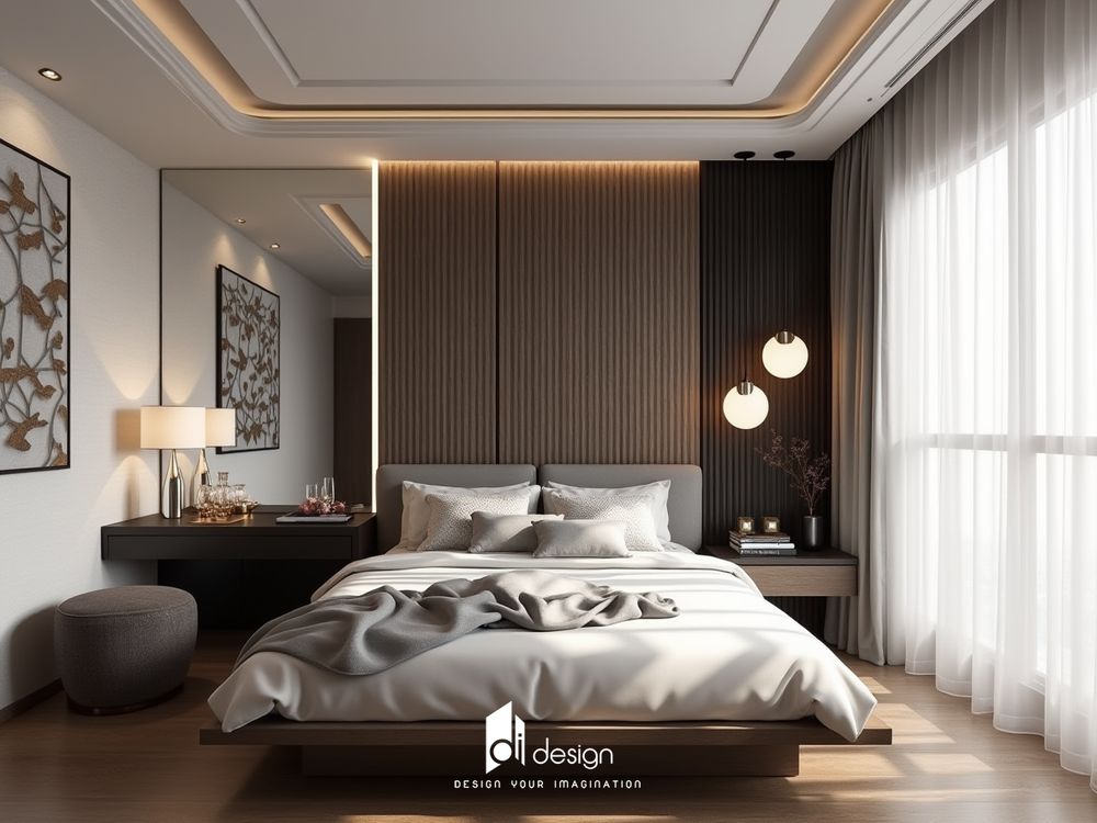 Thiết Kế Nội Thất Căn Hộ 102m2 Hiện Đại Tông Màu Nâu Xám Thiết Kế Nội Thất Căn Hộ 102m2 Hiện Đại Tông Màu Nâu Xám