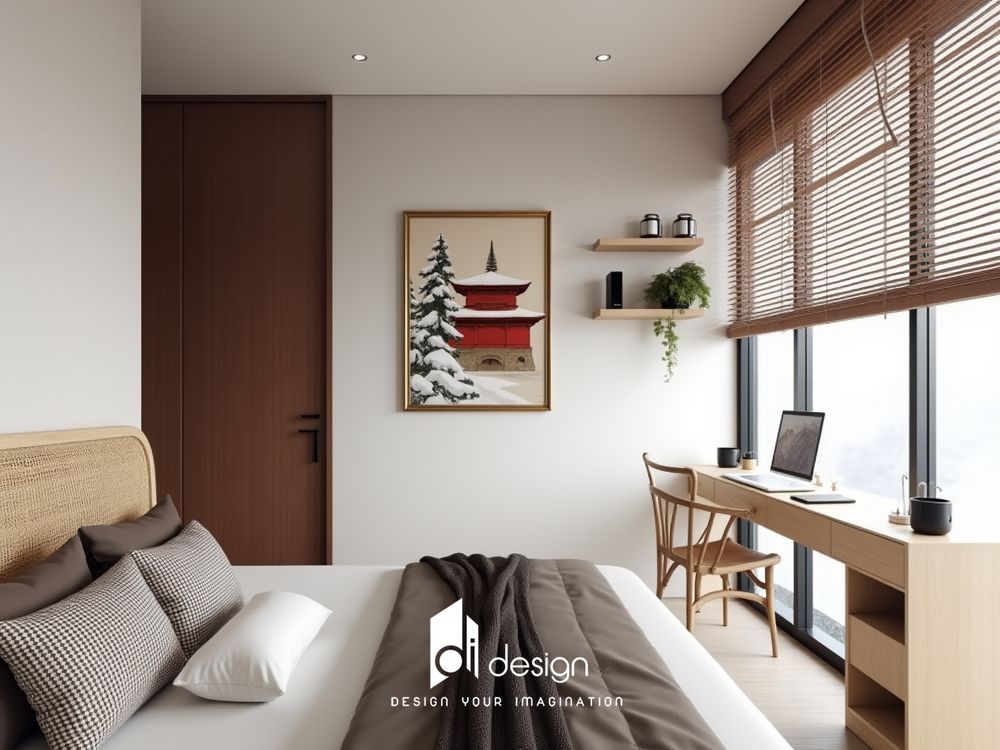 Thiết kế nội thất căn hộ 120m2 phong cách Nhật: Sự hòa quyện giữa tối giản và tinh tế
