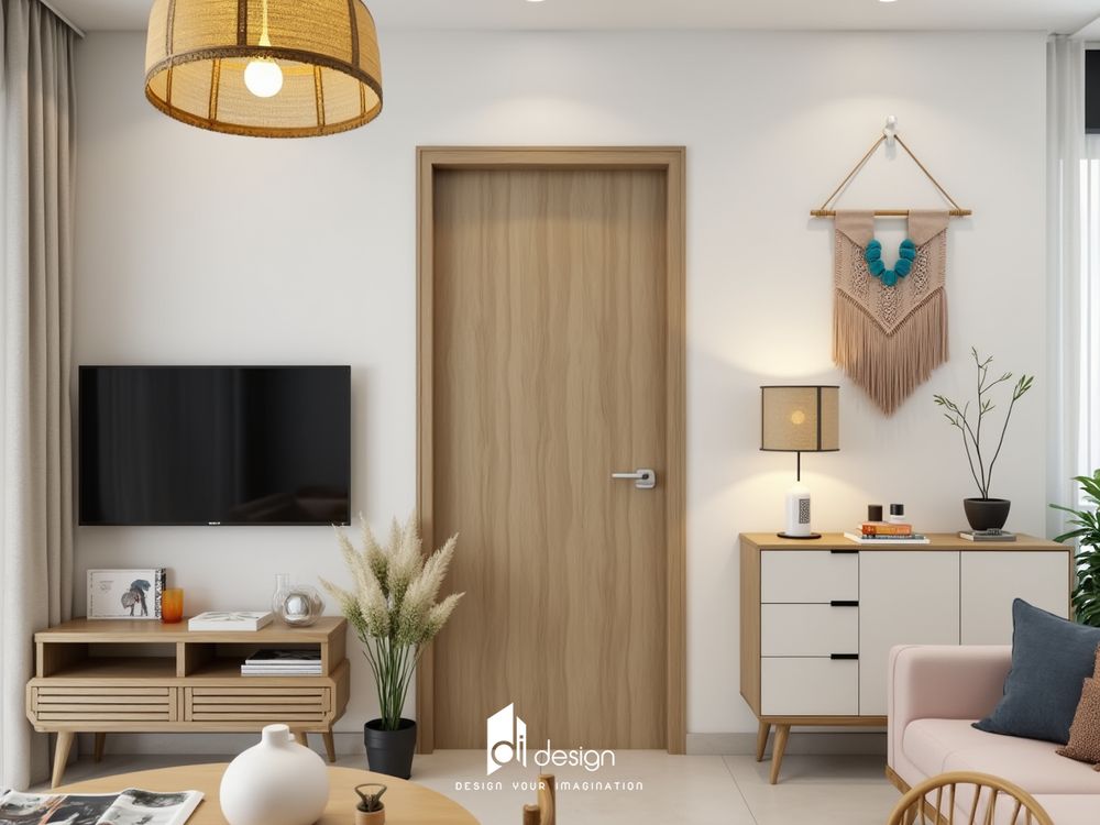 Thiết Kế Nội Thất Căn Hộ 43m2 Phong Cách Hiện Đại Mộc Mạc - Tối Ưu Không Gian Sống