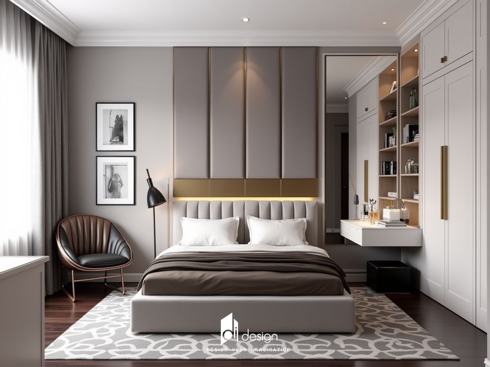 Thiết Kế Nội Thất Căn Hộ 45m2 Phong Cách Tối Giản ấm áp tiện nghi