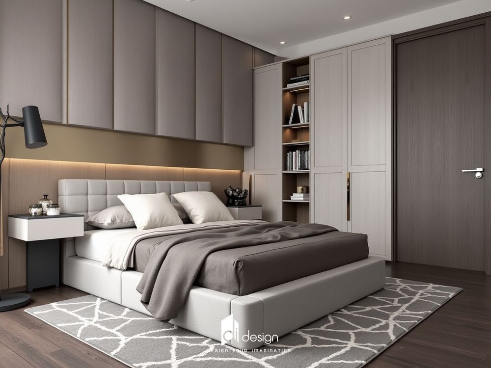 Thiết Kế Nội Thất Căn Hộ 45m2 Phong Cách Tối Giản ấm áp tiện nghi