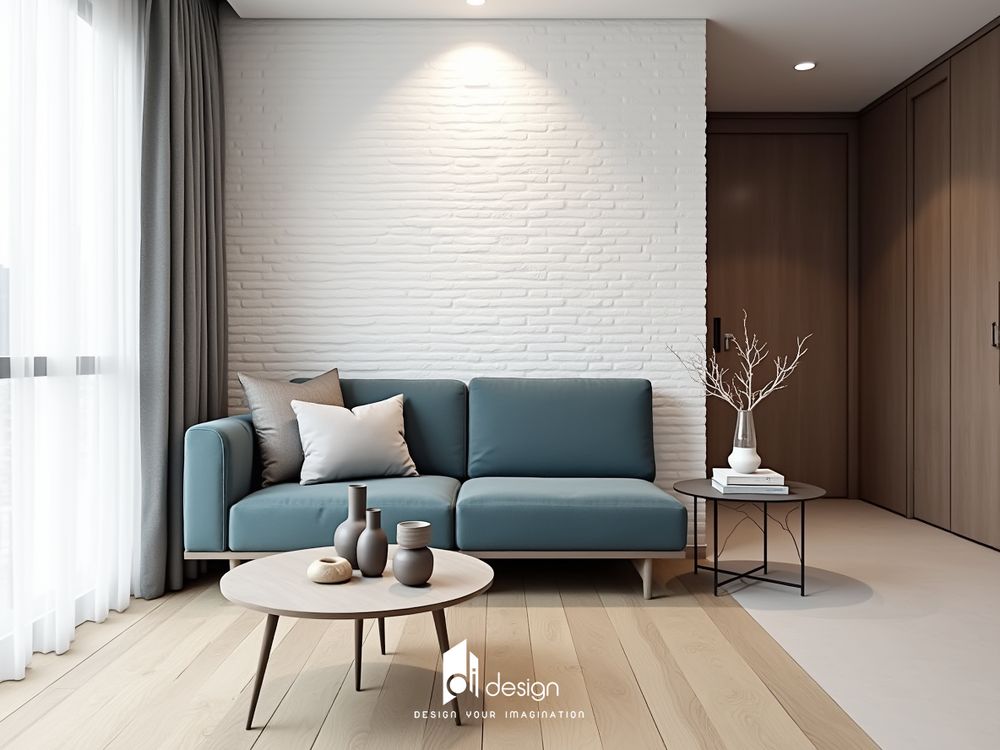 Thiết Kế Nội Thất Căn Hộ 48m2 Phong Cách Hiện Đại Tinh Tế – Tối Ưu Không Gian Sống Sang Trọng