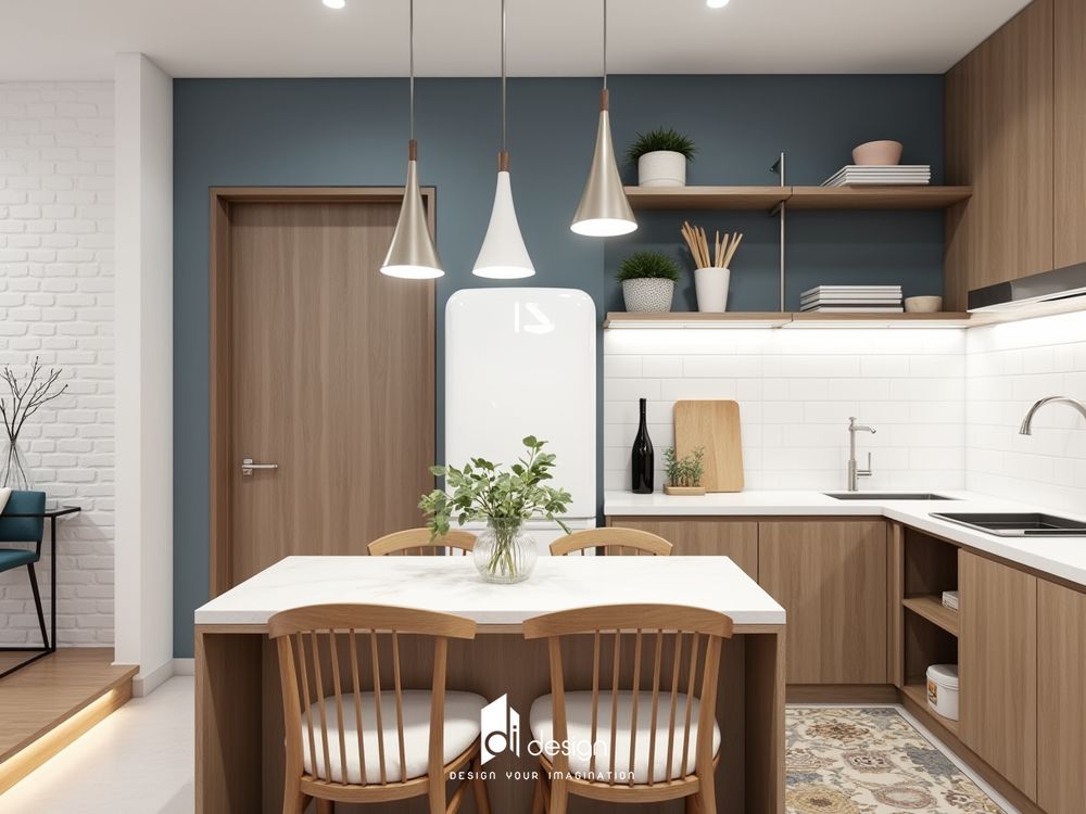 Thiết Kế Nội Thất Căn Hộ 48m2 Phong Cách Hiện Đại Tinh Tế – Tối Ưu Không Gian Sống Sang Trọng