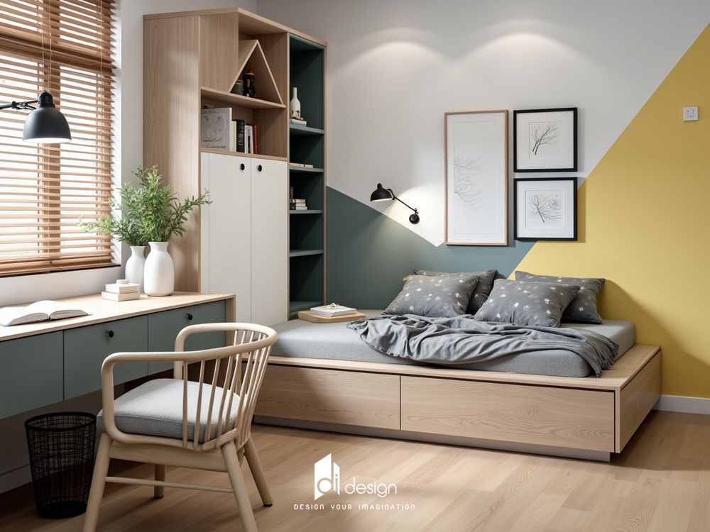 Thiết Kế Nội Thất Căn Hộ 48m2 Phong Cách Hiện Đại Tinh Tế – Tối Ưu Không Gian Sống Sang Trọng
