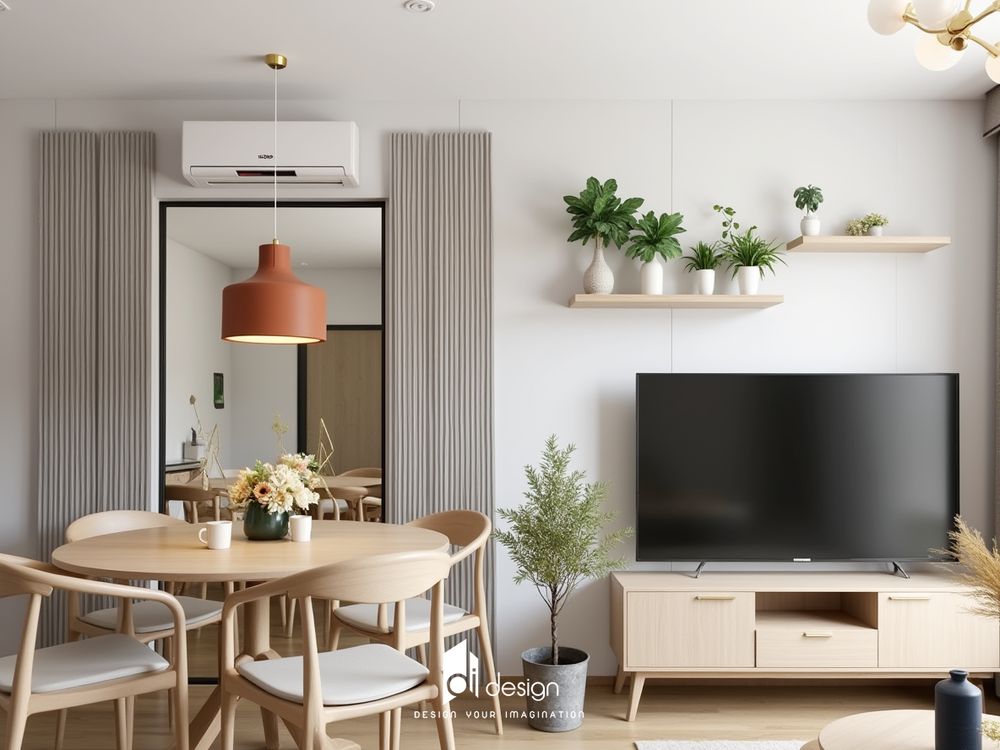 Thiết Kế Nội Thất Căn Hộ 50m2 Quận 9 – Tinh Tế, Ấm Áp Và Thoải Mái