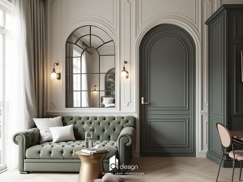 Thiết kế nội thất căn hộ 56m2 phong cách tân cổ điển - Sáng tạo và tinh tế trong từng không gian