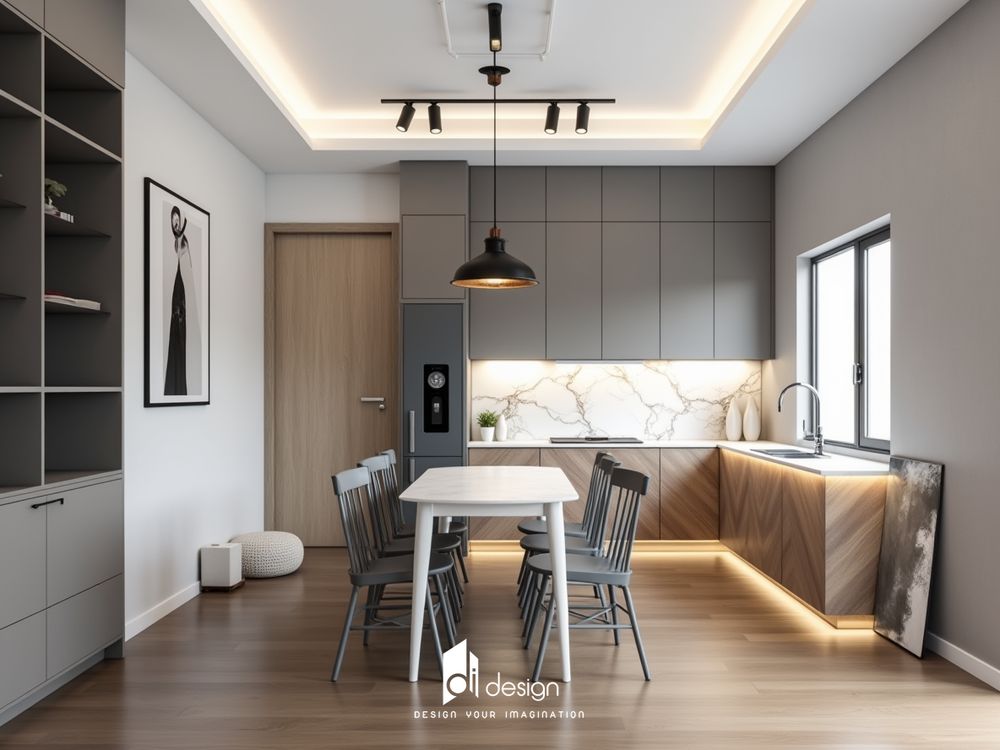Thiết Kế Nội Thất Căn Hộ 60m2 Phong Cách Tối Giản: Tiện Nghi Trong Không Gian Nhỏ