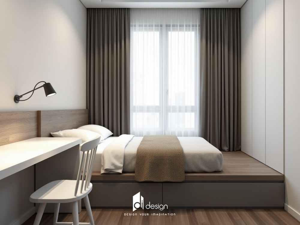 Thiết Kế Nội Thất Căn Hộ 60m2 Phong Cách Tối Giản: Tiện Nghi Trong Không Gian Nhỏ