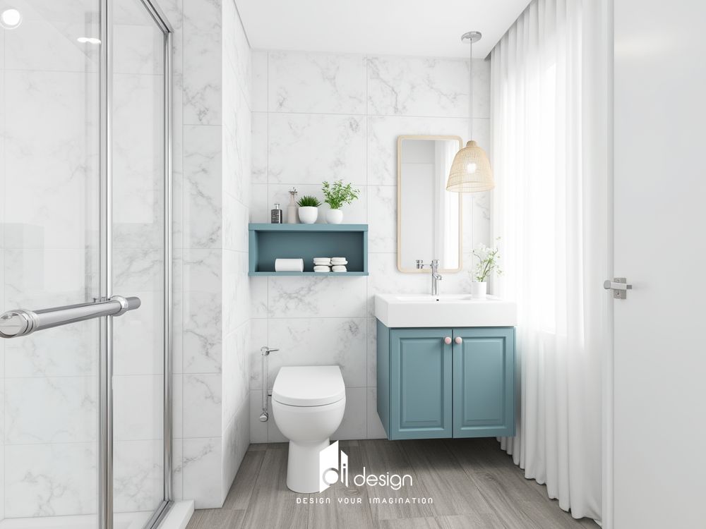 Thiết kế nội thất căn hộ 65m2 tông màu xanh ngọc Thiết kế nội thất căn hộ 65m2 tông màu xanh ngọc