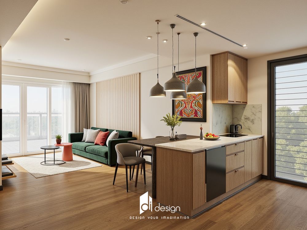 Thiết kế nội thất căn hộ 69m2 Vinhomes Grand Park đầy màu sắc Thiết kế nội thất căn hộ 69m2 Vinhomes Grand Park đầy màu sắc