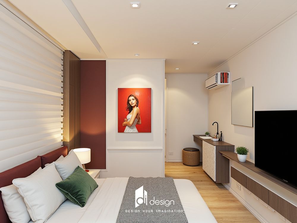 Thiết kế nội thất căn hộ 69m2 Vinhomes Grand Park đầy màu sắc