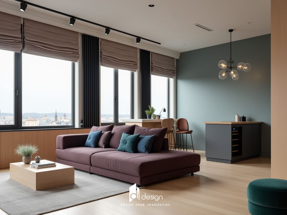 Thiết kế nội thất căn hộ 70m2 không gian sống lý tưởng, đầy cảm hứng.