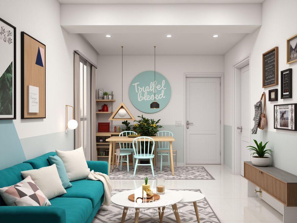 Thiết Kế Nội Thất Căn Hộ 73m2 Phong Cách Scandinavian Thư Giãn