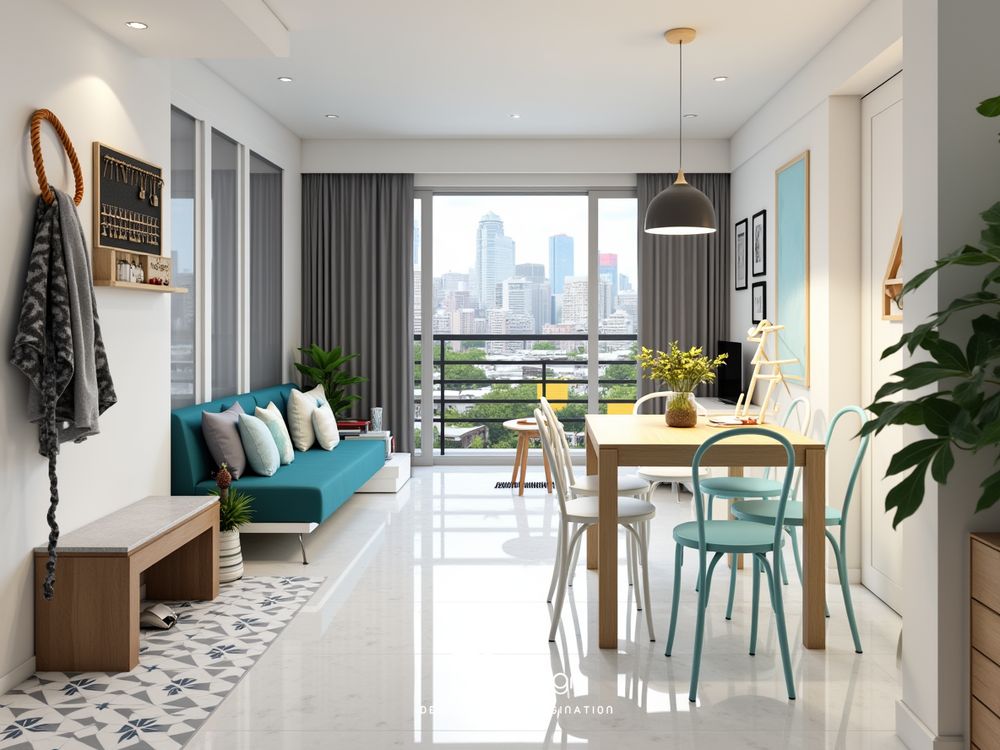 Thiết Kế Nội Thất Căn Hộ 73m2 Phong Cách Scandinavian Thư Giãn