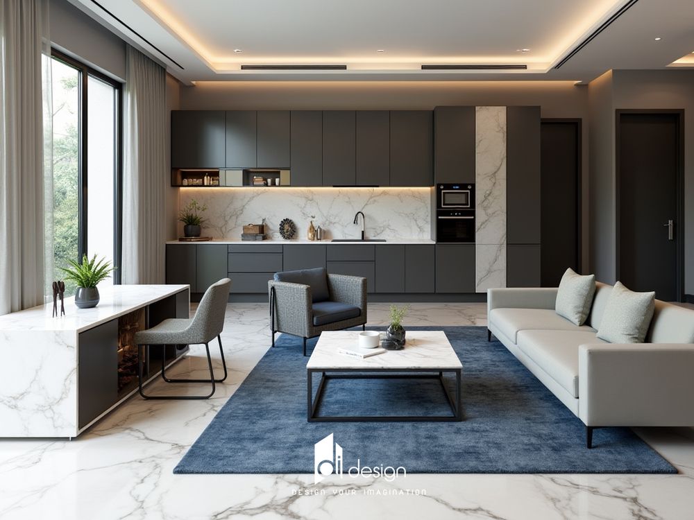Thiết kế nội thất căn hộ The River Thủ Thiêm 80m2 sang trọng và tinh tế Thiết kế nội thất căn hộ The River Thủ Thiêm 80m2 sang trọng và tinh tế