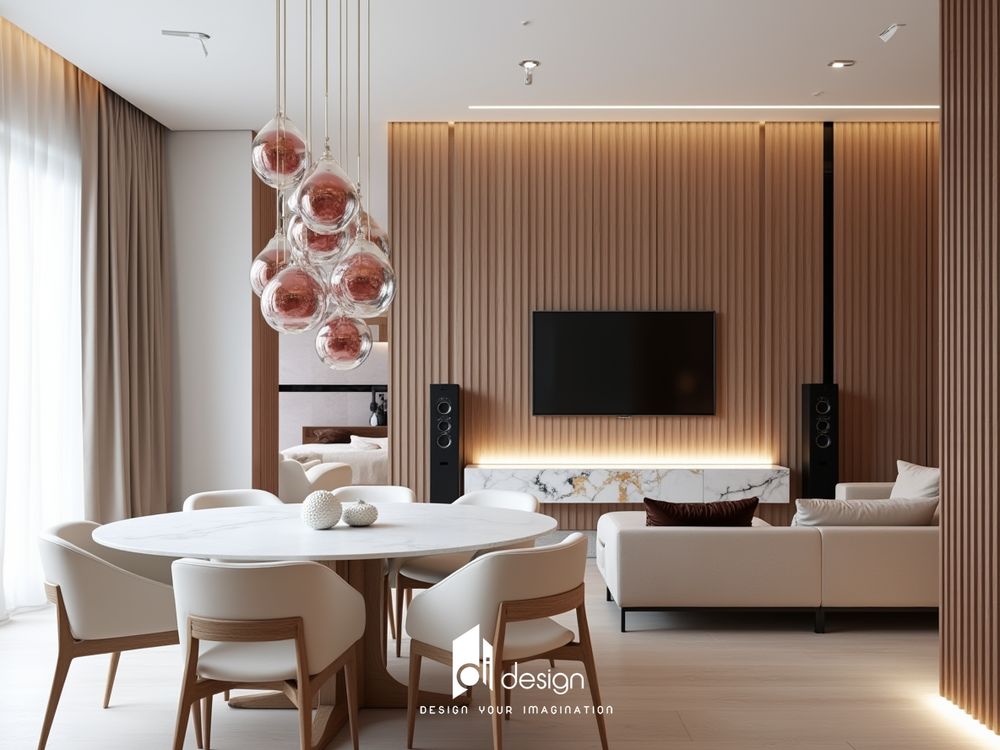 Thiết kế nội thất căn hộ 86m2 phong cách tối giản và trang nhã